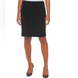 nwot Calvin Klein Classic Black Velvet Pencil Skirt Sz M